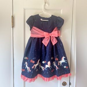 Little girl unicorn dress